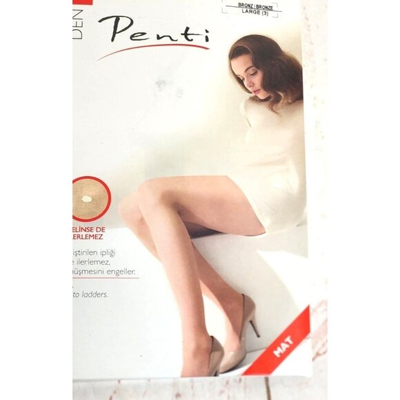 Penti 38 Bronze #3 Large Stop 15 Den Matte Tights – Sheer to Waist 3839 - Picture 3 of 11